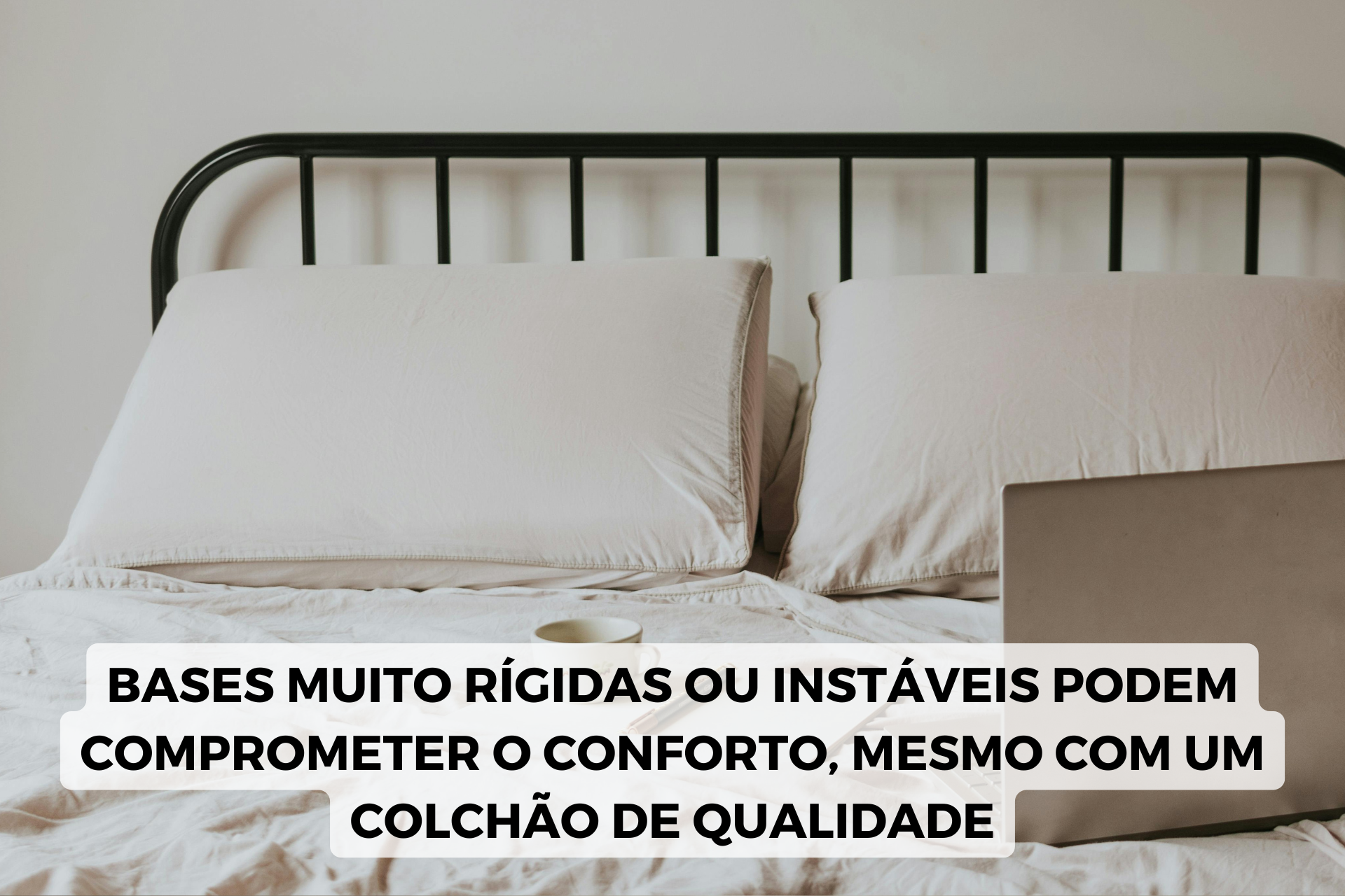 estrutura de cama instável